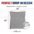thumbnail image 6 of 14" x 1"4" x 1" Electrostatic Air Filter, MERV 8, Washable, Reusable Furnace AC/HVAC Filter, Energy Saving, Easy to Clean, Long-Lasting by LifeSupplyUSA, 6 of 7