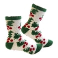 thumbnail image 3 of Christmas Fuzzy Socks Cosy Socks Thick Slipper Socks Fun Sleeping Socks Holiday Xmas Socks for Bed Floor Festive Party Indoor Christmas Tree, 3 of 8