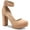 Almond MC, variant on Sun + Stone Womens Estrella Microsuede Ankle Strap Dress Heels