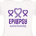 thumbnail image 4 of Inktastic Epilepsy Awareness Month Ribbon Girls Long Sleeve Baby Bodysuit, 4 of 5