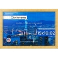 thumbnail image 3 of ArtToFrames 15x10.02 Inch - 38x26 CM Gold Puzzle Frame for 1000 piece Puzzles.0.75 Inch Custom Wood Puzzle Frames, Bright Gold - Comes with Regular Glass, 3 of 6
