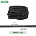 thumbnail image 3 of Uxcell Piping Cord Trim, 5 Yards Polyester 1/2 Inch Satin Piping Bias Tape with Welting Cord Lip Tape [Black], 3 of 7