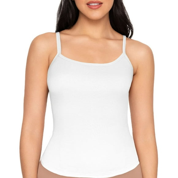 Camiseta Ilusion para Dama, con Bies Rib Blanco Talla TG