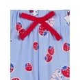 thumbnail image 3 of Hello Kitty x Wonder Nation Girls Short Sleeve Notch Collar Top and Short Pajama Set, 2-Piece, Sizes 4-18, 3 of 3