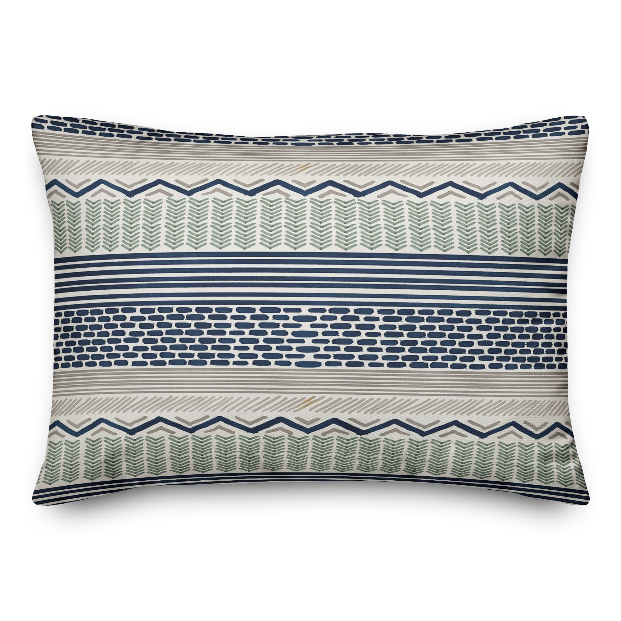 Creative Products Blue Boho Pattern 14x20 Indoor / Outdoor Pillow