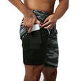thumbnail image 3 of Men's Quick Dry Shorts Summer Gym Sportswear Workout Shorts with Pocket and Adjustable Waist for Running Basketball Training Workout, 3 of 9