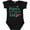 AB-Black, variant on Inktastic Papa's Little Girl with Hearts Flower and Butterfly Girls Baby Bodysuit