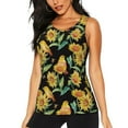 thumbnail image 2 of Uemuo Sunflowers And Bird Pattern Workout Tank Tops for Women Breathable Moisture-wicking tank top Sleeveless Running Loose Fit Yoga Tops Active Shirts Sports Gym Exercise, 2 of 9