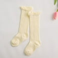 thumbnail image 2 of Windfall Knee High Socks Newborn Infants Toddlers Girls Tube Ruffled Uniform Long Stockings Newborn Infant Toddler Baby Girl Boy Above Knee Summer Socks Warmer Stockings, 2 of 7