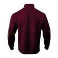 thumbnail image 3 of Lorytime Pullover Sweatshirts for Men Solid Vintage Knit Sweater Mock Neck Buttom Long Sleeve Tops Outerwear Red XL, 3 of 5