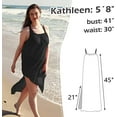 thumbnail image 5 of Women's Bikini Cover Ups Strappy Split Maxi Dress Chiffon Beach Dress for Summer Holidays, 5 of 7