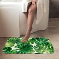 thumbnail image 4 of 1pc Monstera Leaves Absorbent Non-Slip Bathroom Thickened Flannel Rug Decor,Soft,Quick Drying,Suitable For Indoor/outdoor Use,Bathrooms,Bedrooms,Kitchens,Terrace,Laundry Rooms,16"x24", 4 of 9