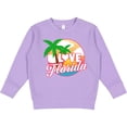 thumbnail image 2 of Inktastic I Love Florida with Ocean and Palm Trees Toddler Sweatshirt, 2 of 4
