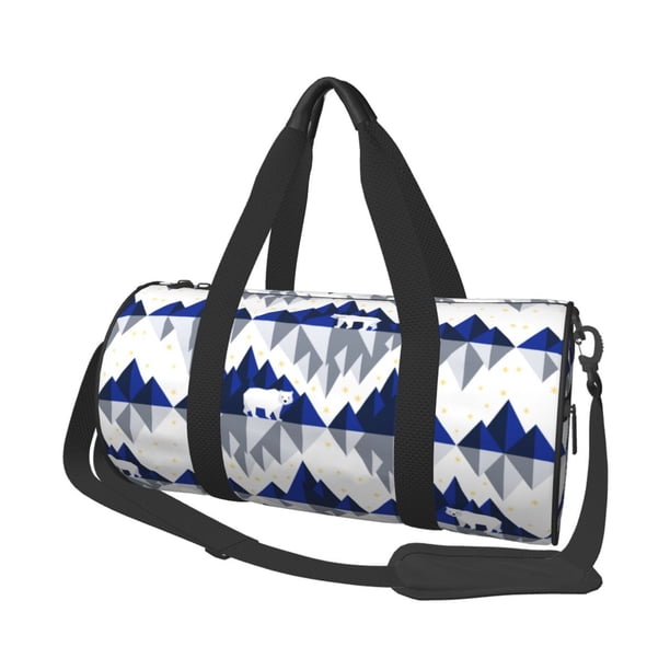 Easygdp Cartoon Iceberg Polar Bear Bolsa de Viaje, Bolsa de Mano, Bolsa de Gimnasio, Bolsa de Equipaje para Viaje