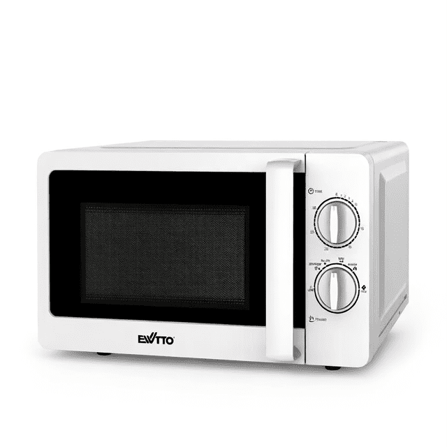 Microondas EWTTO EW-H811, 20L, 700W, control mecánico, 6 potencias, temporizador 30min, plato giratorio, diseño compacto – Ideal para hogar, oficina o adultos mayores