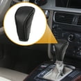 thumbnail image 3 of Unique Bargains 1 Pc Universal Car Shift Knob Cover - Car Knob Gear Protector with Zipper Breathable - Faux Leather Black, 3 of 7