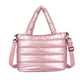 thumbnail image 2 of Elegante Bolso de Mano de Nailon de Gran Capacidad, Acolchado, para Ir de Compras, Trabajar y Viajar (Blanco, Azul, Morado, Rosa y Negro)., 2 of 6