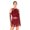 Burgundy, variant on Alvivi Womens Sequined Diamonds Tassel Latin Jazz Salsa Samba Dance Dress With Gloves Performance Dancewear Royal Blue XXL
