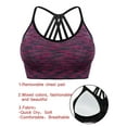 thumbnail image 7 of FUTATA 1-3 Pack Sports Bras For Women Longline Padded Bras Criss-Cross Back Yoga Bras Medium Support Impact Workout Running Bras Crop Tops, 7 of 7