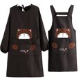 thumbnail image 1 of Poliéster algodón transpirable hogar cocina cocina delantal de manga larga mujer antiincrustante y resistente al desgaste moda estilo coreano monos mono cintura para adultos, 1 of 5
