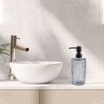 thumbnail image 2 of Unique Bargains 1 Pc Elegant Polka Dot Pattern Soap Pump Dispenser for Bathroom 16.9oz Gray Black, 2 of 6