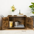 thumbnail image 5 of HOOBRO Cat Litter Box Enclosure Wooden Pet House End Table Living Room Bedroom Brown BF03MW01G2, 5 of 9