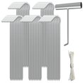thumbnail image 1 of Estacas para Tienda AAGUT de Metal Resistente 23 cm Paquete de 50 Acero Galvanizado, 1 of 8