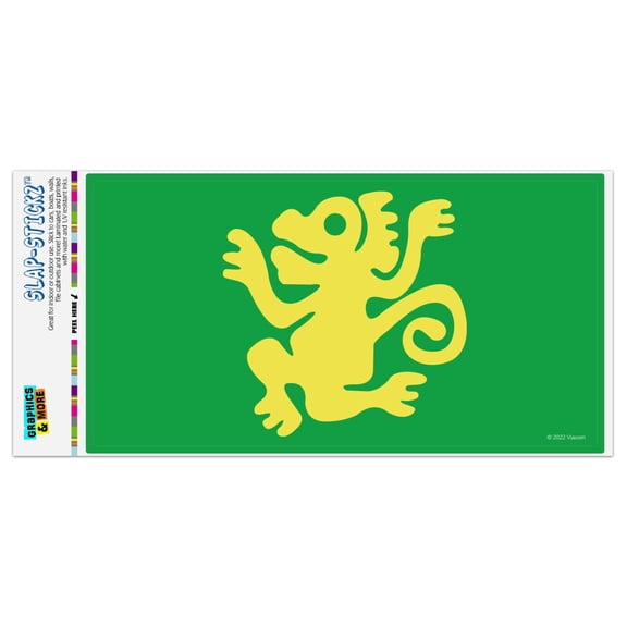 Hidden Temple Green Monkeys Automotive Car Window Locker Bumper Sticker