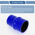 thumbnail image 4 of Unique Bargains 1 Set 54mm/2.13"-63mm/2.48" 102mm/4.02" Length Blue Car Silicone Hose with Clamps Hump Hose Coolant Hose Universal, 4 of 7