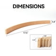 thumbnail image 6 of GSE Games & Sports Expert 17.5" Wooden Playing Card Holders. Wood Curved Card Rack, Playing Card Trays for Bridge, Hand & Foot, Rummy, UNO Card Games Playing (4-Pack), 6 of 8