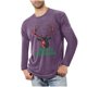 thumbnail image 1 of Blusas y camisas de manga larga con cuello redondo para hombre, deportivas, fitness, hogar, pijamas navideños estampados, camiseta de manga larga con cuello redondo, blusa de poliéster para hombre, 1 of 3