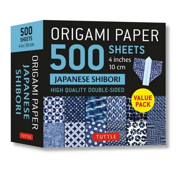Origami Paper 500 Sheets Japanese Shibori 4 (10 CM): Tuttle Origami Paper: Double-Sided Origami Sheets Printed with 12 D, (Loose Leaf)
