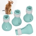 thumbnail image 6 of Anti-Scratch Cat Shoes, Silicone Cat Shoes, Silicone Material Paw Protector Anti-Scratch Bathing Shoes For Cat Shoes Cat Nail Mint Green, 6 of 8