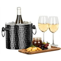 Burnished Bronze Artisan Handcrafted Single Bottle Wine & Champagne Chiller