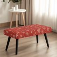 thumbnail image 4 of Yuyamidu Snowflake Dining Room Bench Covers Waterproof Removable Bench Slipcover with Elastic Edge Non Slip Furniture Protector Gift for Friends, 4 of 8