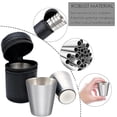 thumbnail image 4 of 12st Höftflaskkoppar Rostfria Shotglasögon 30ml Dricka, 4 of 4