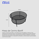 thumbnail image 4 of BLUEROOM  Mesa de Centro elegante para Sala Cristal Negro Tintado 80 x 80 x 45.5 cm, 4 of 4