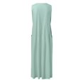 thumbnail image 6 of Cathalem Holiday Dresses for Women Plus Size Womens Summer Dresses Beach Casual Plus Size Sleeveless Loose Flowy Sundresses(Mint Green,L), 6 of 6