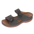 thumbnail image 5 of asdoklhq Ladies Shoes Clearance Under $10,Wedge Slide Slippers Women Ladies Outdoor Slippers Pearl Chain Soft Sole, 5 of 7