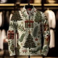 thumbnail image 5 of Cárdigan con estampado 3D navideño para hombre, chaqueta informal holgada, abrigo de invierno elegante, ropa de abrigo navideña 2024 para hombre, suéter navideño, 5 of 5