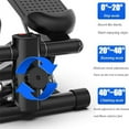 thumbnail image 3 of 1pc，hiii，Steppers for Exercise at Home, Mini Stair Stepper 330 lb Capacity, Workout Stepper Machine for Exercise, Mini Stepper with Resistance Bands, 3 of 8