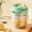 Green, variant on 430ML Breakfast Cup Glass Cup Overnights Oatmeal Cup Milkshakes Cup Glass Cup With Spoon Oatmeal Cup Yogurt Cup