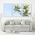 thumbnail image 2 of IDEA4WALL 3 Piece Canvas Wall Art Tropical Palm Trees Canvas Prints Framed Wall Art Decor, 2 of 4