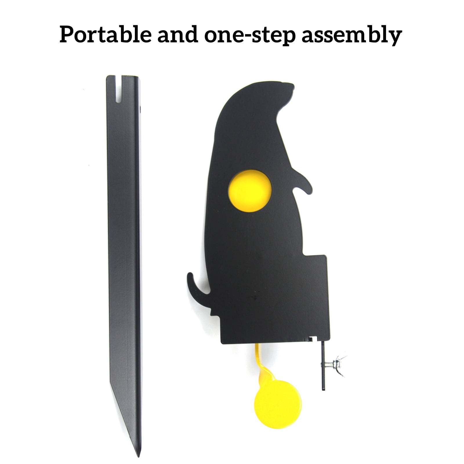 Atflbox Metal Prairie Dog Air Gun Pellet BB Guns Resetting Target, Rated for .177 .22 Outdoor Shooting