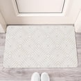 thumbnail image 2 of Multi-Functional Grey Geometric Indoor Door Mat - Absorbent, Dirt Resistant, Anti-Slip - Low Profile for Entryway, Kitchen, Bathroom in High Traffic Areas, 2 of 6