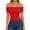 Red, variant on MOYIKO Off The Shoulder Tops for Women Short Sleeve Slim Fit Shirts Basic Clothes 2026 Fashion