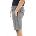thumbnail image 2 of At The Buzzer Sweat Shorts for Men with Pockets and Drawstring (Grey, XX-large), 2 of 5