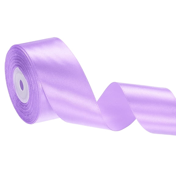 Uxcell Satin Ribbon (24 Yards, 1-1/2" Wide, Light Purple) Single Face Solid Fabric Ribbon, Suit for Craft/DIY/Gift Wrapping/Hair Bows/Floral Bouquets/Wedding/Birthday/Party Decoration