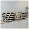 thumbnail image 2 of Nvzi Bolso de hombro tejido, bolso de mano tejido y bolso de cosméticos, bolso de mano tejido elegante para playa de verano, 10,82 x 4,13 x 10,82 pulgadas, azul, 2 of 5