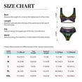 thumbnail image 6 of Wukai Mardi Gra Geometric Women's Bikini Set Two Piece,wimsuit High Waisted V Neck Twist Front Adjustable Spaghetti Straps Bathing Suit-Large, 6 of 7